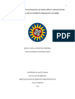 Garantías constitucionales de niños víctimas de reclutamiento