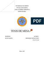 Trabajo Tenis de Mesa