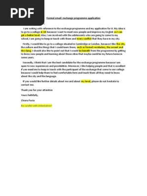 Formal email