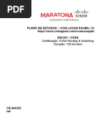 Plano de Estudo - Ccna 200-301 - Ccie Lucas Palma - Maratona Cisco