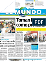 Portada El Mundo de Tecamachalco 19 Julio