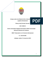 Ensayo Sobre Una Relacion Entre Cartas de Credito y