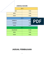 Jadual Racun