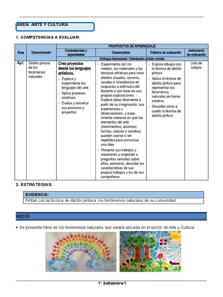 Arte Dactilo Pintura | PDF | Pinturas | Evaluación