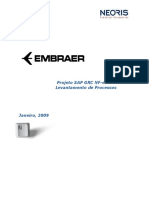 Projeto SAP GRC NF-e Levantamento Processos