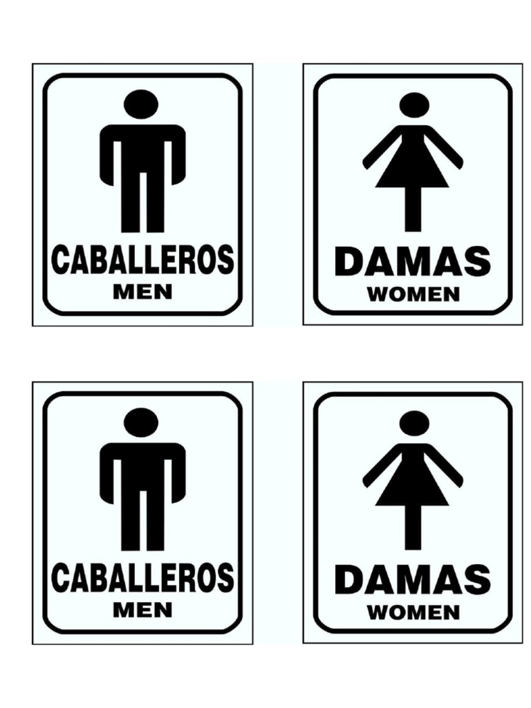 Rotulos de Baños Colegio | PDF