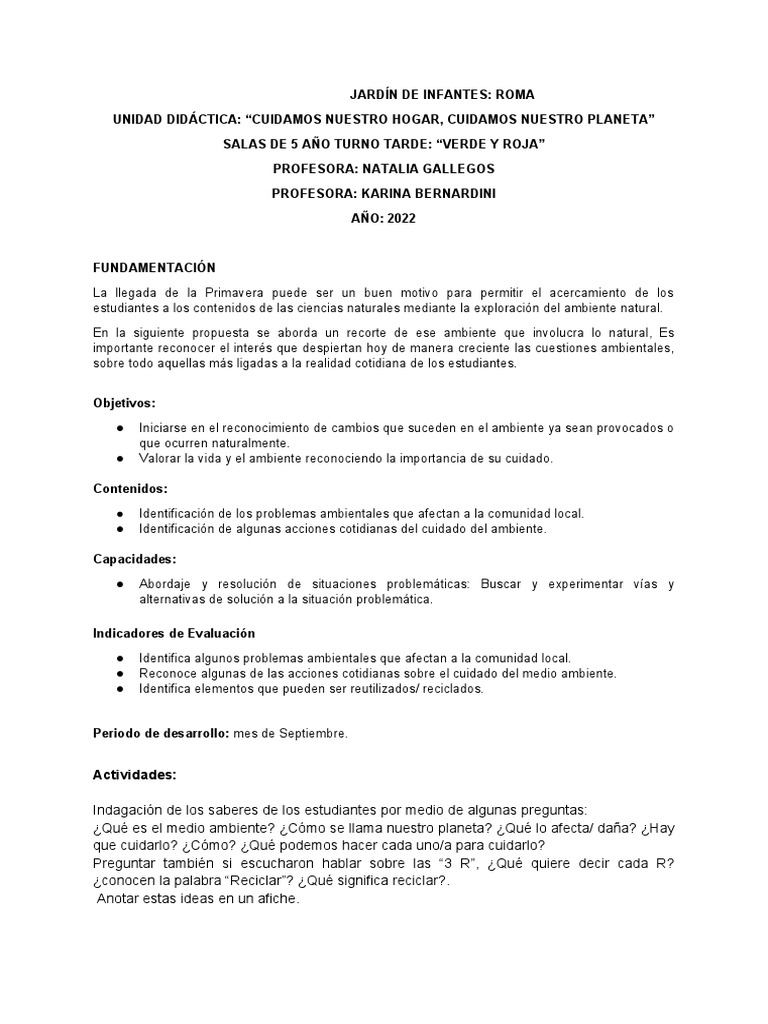 Cuidamos Nuertro Hogar Cuidamos Nuestro Planeta Pdf Reciclaje