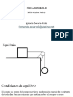 Física General II: Condiciones de Equilibrio