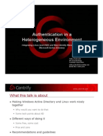 Authentication in A Heterogeneous Environment