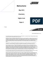 Chemistry Paper 3 TZ1 HL Markscheme May2019