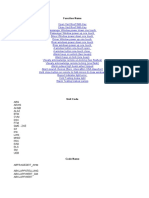 BMW E46 Code List