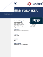 Tarea 2.1  Análisis FODA de la empresa IKEA