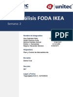 Tarea 2.1 Análisis FODA de La Empresa IKEA