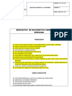 Formato Requisitos para Ingresar A Inversiones Digomar S.A