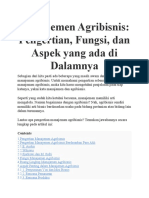 Manajemen Agribisnis