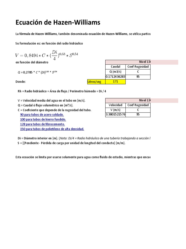 Calculo Caudal Tuberias PDF