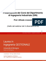 Presentazione Ingegneria Gestionale - 4 Dicembre 2019