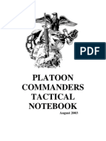 34294457 United States Marine Corps Platoon Commander Tactical Notebook August 2003