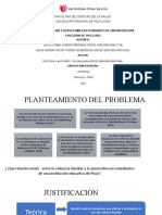 Relación violencia familiar y autoestima en estudiantes Pisco 2022