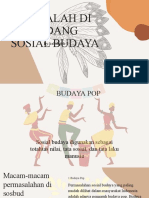 Masalah Di Bidang Sosial Budaya: By:kelompok 2