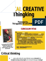Creative & Critical Thinking Update 23 SEPT 22 OLEH IBU TITI