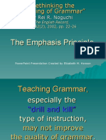 Teaching Writing Through The Emphasis Principle