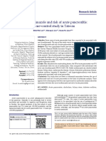  Use of methimazole and risk of acute pancreatitis- A case-control study in Taiwan