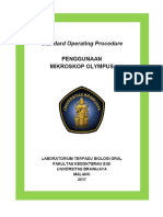 Standard Operating Procedure PENGGUNAAN MIKROSKOP OLYMPUS - PDF Download Gratis