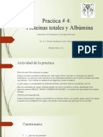 Practica # 4 Proteinas Totales y Albúmina
