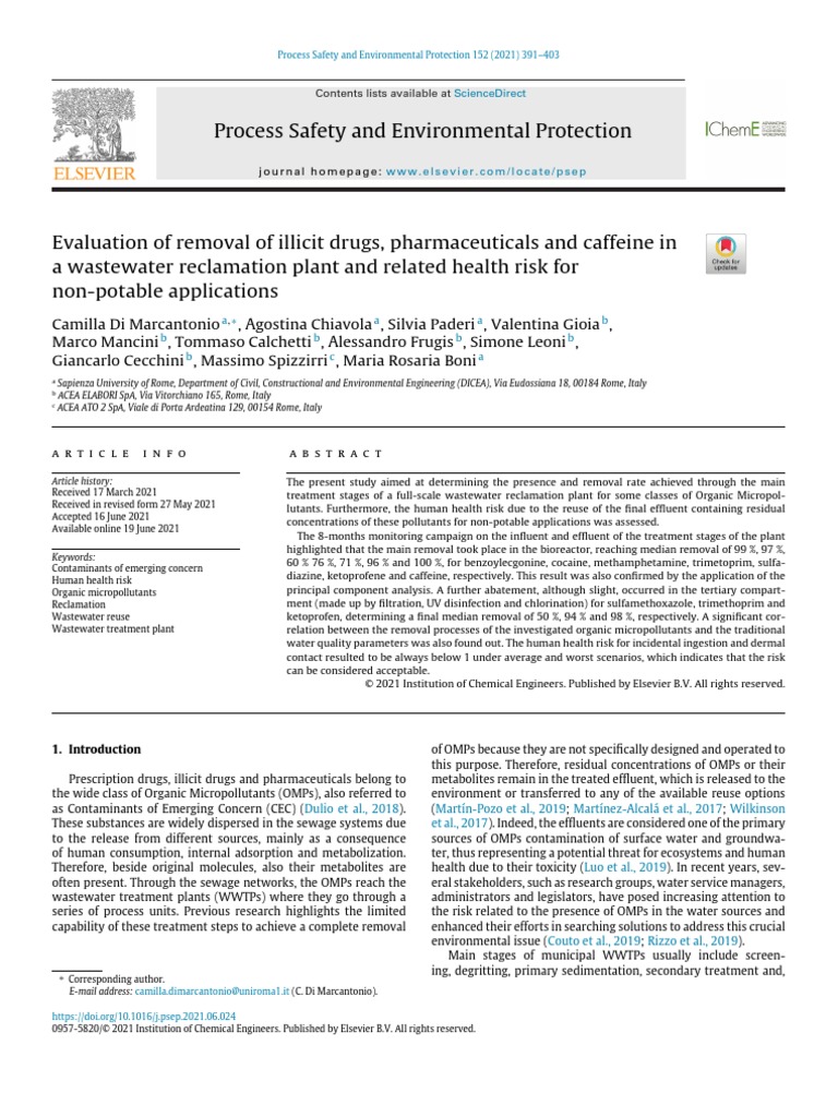 Process Safety and Environmental Protection Sciencedirect PDF