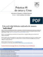 TAREA Práctica #8 Acido Úrico y Urea