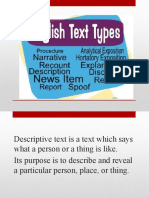 Text Types - Descriptive