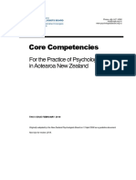 NZ Psychologists Board core competencies guide
