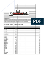 Lista de Precios Suasifca Mayo 2022