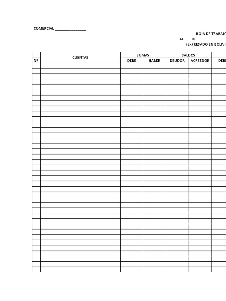 Hoja de Trabajo | PDF