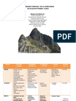 Calendario de La Comunidad de Ollantaytambo - Cuzco - Grupo 01