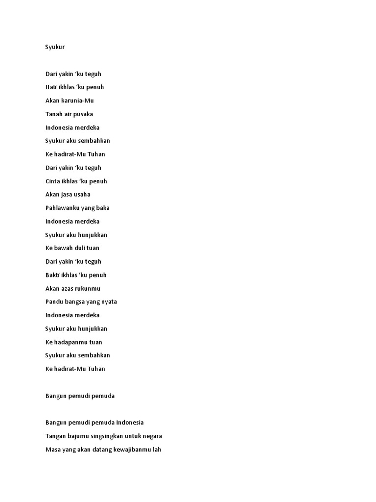 Lirik Lengkap Lagu Pujaningsih | PDF | Pengembangan Diri | Agama ...