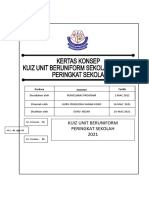 Kertas Kerja Kuiz Unit Beruniform Peringkat Sekolah 2021