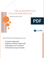 Faktor Judgemental Dalam Peramalan