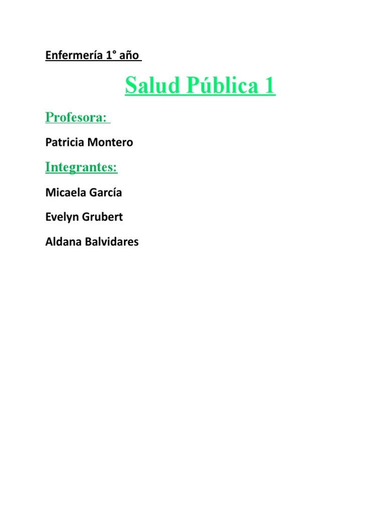 Salud Publica Modulo 1 2 Pdf Salud Pública Población