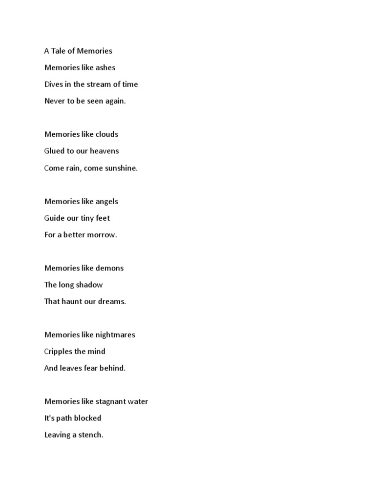 Memories | PDF