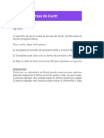 Planilla de Excel Escala de Tiempo Del Proyecto Gantt