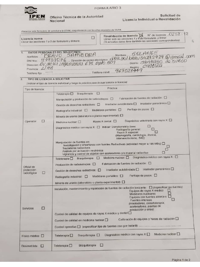 Renovación Certificado de Equipos RX PDF