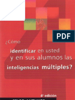 Identificar en Usted y en Sus Alumnos Las Inteligencias Múltiples