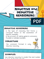 INDUCTIVE vs. DEDUCTIVE REASONING