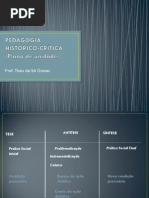 PEDAGOGIA HISTORICO-CRÍTICA - plano de unidade