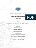 Politraumatismos y Displasia de Caderas y Estudios de Imagen