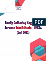 Proposal Family Gathering Jogja 3H2M - Teknik Mesin UNESA - Juli 2022