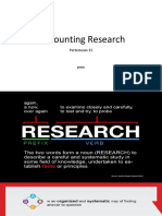 Accounting Research