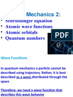 Schroedinger Equation Atomic Wave Functions Atomic Orbitals Quantum Numbers